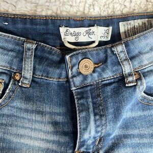 Indigo Rain Blue Denim High Rise Shorts Size Small